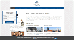 Desktop Screenshot of cristal-hotel.de
